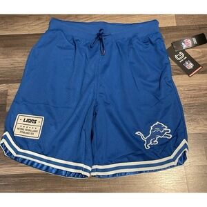 Detroit Lions Ultra GAME Honolulu Blue Basketball Shorts Mens Medium NFL Mesh